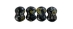 Matubo Butterfly Bead, One Hole, 4x6mm (loose) : Jet - Picasso