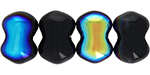 Matubo Butterfly Bead, One-Hole, 4x6mm : Jet AB