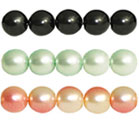 Czech glass snail pearls, pearl beads, pearls, snail pearls