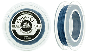 TOHO One-G Thread 125 Yard Spool : Blue