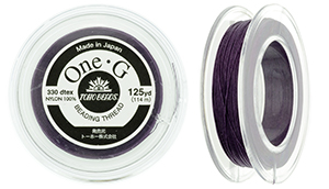 TOHO One-G Thread 125 Yard Spool : Purple