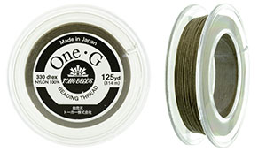 TOHO One-G Thread 125 Yard Spool : Lt Khaki