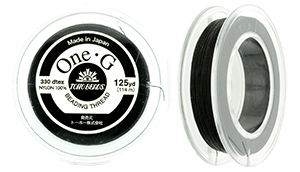 TOHO One-G Thread 125 Yard Spool : Black