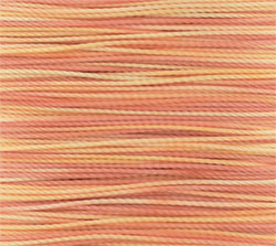 Amiet Thread : Fine Peach Variegated