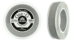 TOHO One-G Thread 250 Yard Spool : Lt Gray