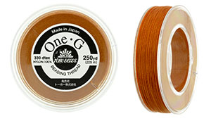 TOHO One-G Thread 250 Yard Spool : Orange