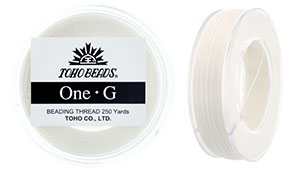 TOHO One-G Thread 250 Yard Spool: White