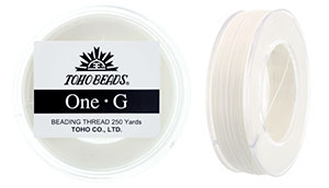 Toho One-G Nylon Beading Thread, Mint Green (50 Yard Spool