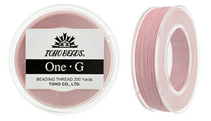 TOHO One-G Thread 250 Yard Spool: Pink