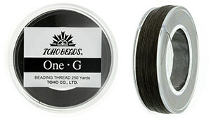 TOHO One-G Thread 250 Yard Spool: Brown