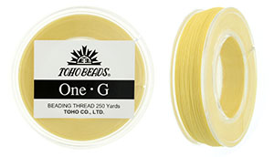 TOHO One-G Thread 250 Yard Spool: Lt Yellow