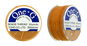 TOHO One-G Thread 50 Yard Spool: Orange