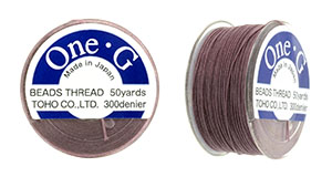 TOHO One-G Thread 50 Yard Spool: Mauve