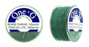 TOHO One-G Thread 50 Yard Spool: Mint Green