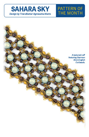 Pattern Brochure : Sahara Sky Bracelet by Agnieszka Watts (25 Copies per Pack)