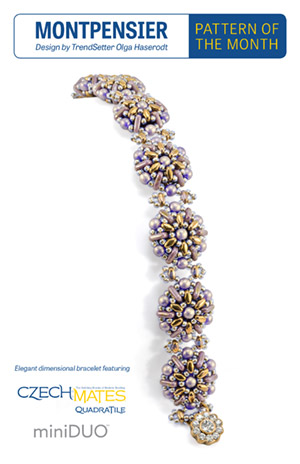 Pattern Brochure : Montpensier Bracelet by Olga Haserodt (25 Copies per Pack)