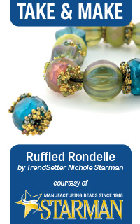 Pattern Mini : Ruffled Rondelle by Nichole Starman (50 Copies per Pack)