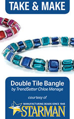 Double Tile Bangle By Chloe Menage