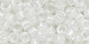 TOHO Aiko (11/0) 4g Pack : White-Lined Crystal