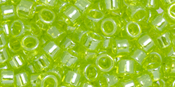 TOHO Aiko (11/0) 4g Pack : Transparent Lime Green Luster