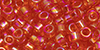 TOHO Aiko (11/0) : Transparent Lt Siam Ruby Rainbow