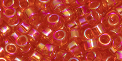 TOHO Aiko (11/0) : Transparent Lt Siam Ruby Rainbow 50g