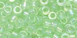 TOHO Aiko (11/0) : Transparent Dyed Spring Green Rainbow 50g