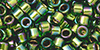 TOHO Aiko (11/0) : Gold-Lined Peridot Rainbow 50g