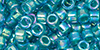 TOHO Aiko (11/0) : Turquoise-Lined Lt Sapphire Rainbow 50g