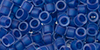 TOHO Aiko (11/0) : Frosted Caribbean Blue-Lined Crystal 50g