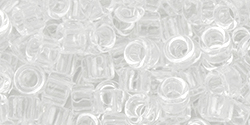 TOHO Aiko (11/0) 4g Pack : Transparent Crystal