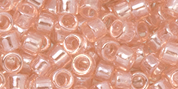 TOHO Aiko (11/0) : Soft Pink-Lined Crystal Luster 50g