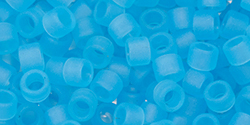 TOHO Aiko (11/0) 4g Pack : Transparent Frosted Aquamarine