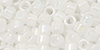 TOHO Aiko (11/0) 4g Pack : Opaque White Rainbow