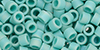 TOHO Aiko (11/0) 4g Pack : Opaque Matte Turquoise Rainbow