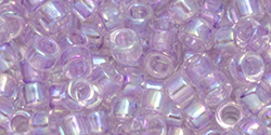 TOHO Aiko (11/0) 4g Pack : Transparent Dyed Lavender Mist Rainbow