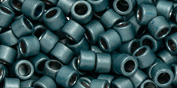 TOHO Aiko (11/0) 4g Pack : Galvanized Matte Teal Hematite