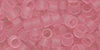 TOHO Aiko (11/0) 4g Pack : Transparent Frosted French Rose Gold Luster
