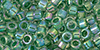 TOHO Aiko (11/0) : Shamrock-Lined Crystal Rainbow 50g