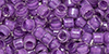 TOHO Aiko (11/0) : Dark Lilac-Lined Crystal