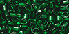 TOHO Aiko (11/0) 4g Pack : Transparent Green Emerald