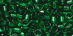 TOHO Aiko (11/0) 4g Pack : Transparent Green Emerald