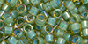 TOHO Aiko (11/0) 4g Pack : Seafoam-Lined Lt Topaz Rainbow