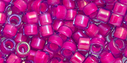 TOHO Aiko (11/0) 4g Pack : Luminous Neon Pink-Lined Lt Sapphire