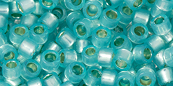 TOHO Aiko (11/0) : PermaFinish - Translucent Silver-Lined Aqua 50g