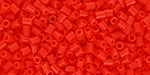 TOHO Bugle #0 (2mm) Tube 2.5" : Opaque Sunset Orange