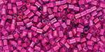 TOHO Bugle #0 (2mm) : Luminous Lt Sapphire/Neon Pink-Lined