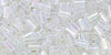 TOHO Bugle #1 (3mm) : Transparent-Rainbow Crystal