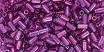 TOHO Bugle #1 (3mm) : Gold-Lustered Dk Amethyst
