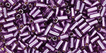 TOHO Bugle #1 (3mm) : Silver-Lined Lt Grape
